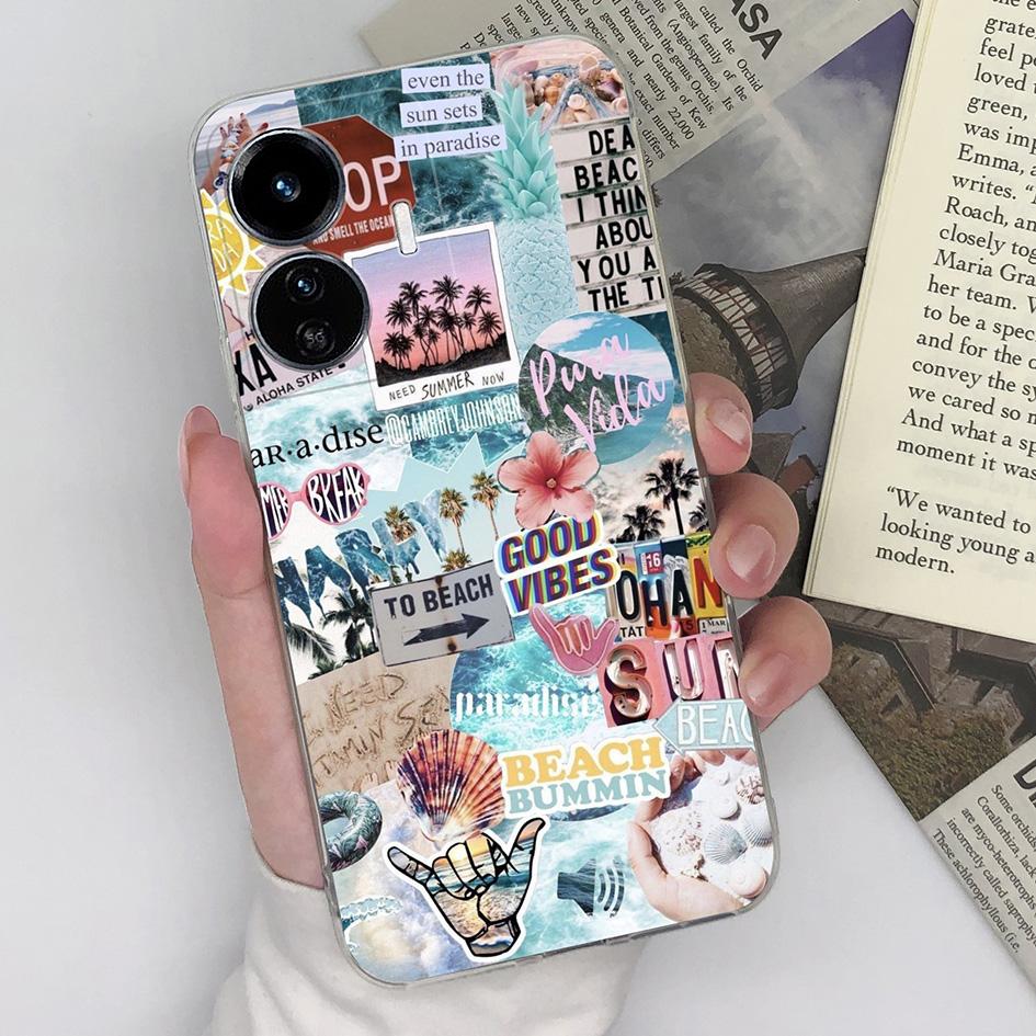 Чехол для телефона Vivo Y9s Y77e Y90 Y91C Y55 Y51 Y52 Y73 Y75 Y83 Y97 Модный персональный противоударный чехол Прозрачный мягкий силиконовый ТПУ для бампера Vivo