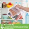 Силиконовый пакет для хранения продуктов Многоразовый пакет с застежкой-молнией, стоящий, герметичные контейнеры, пакет для свежих продуктов, пакет для хранения продуктов, свежая пленка(S / M / L / XL)