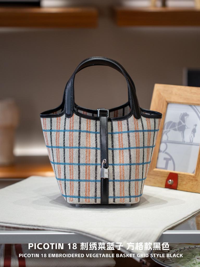 Picotin18 Сумка-тоут из коровьей кожи с ручной прошивкой, универсальная, подходит ко всему, женская сумка