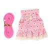 Rabbit Dress Leash Soft Adjustable Cute Small Pet Clothes with Traction Rope for Ferret Guinea Pig
