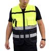 Vest High Visibility Safety Vest Workwear Reflective Jacket Night Security Waistcoat Warning Vest