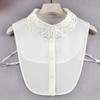 Versatile Fake Collar Shirt Collar Fake Collar Decorative Doll Collar Chiffon Embroidered Fake Collar Blouse