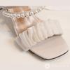 Square Pearl Chunky Beautiful 5 Sandals That Looks Middle Beautiful Easy To Easy To Walk Looks For Short Ivory [J-Scott] Women's Sandals, Mules, Toe,
