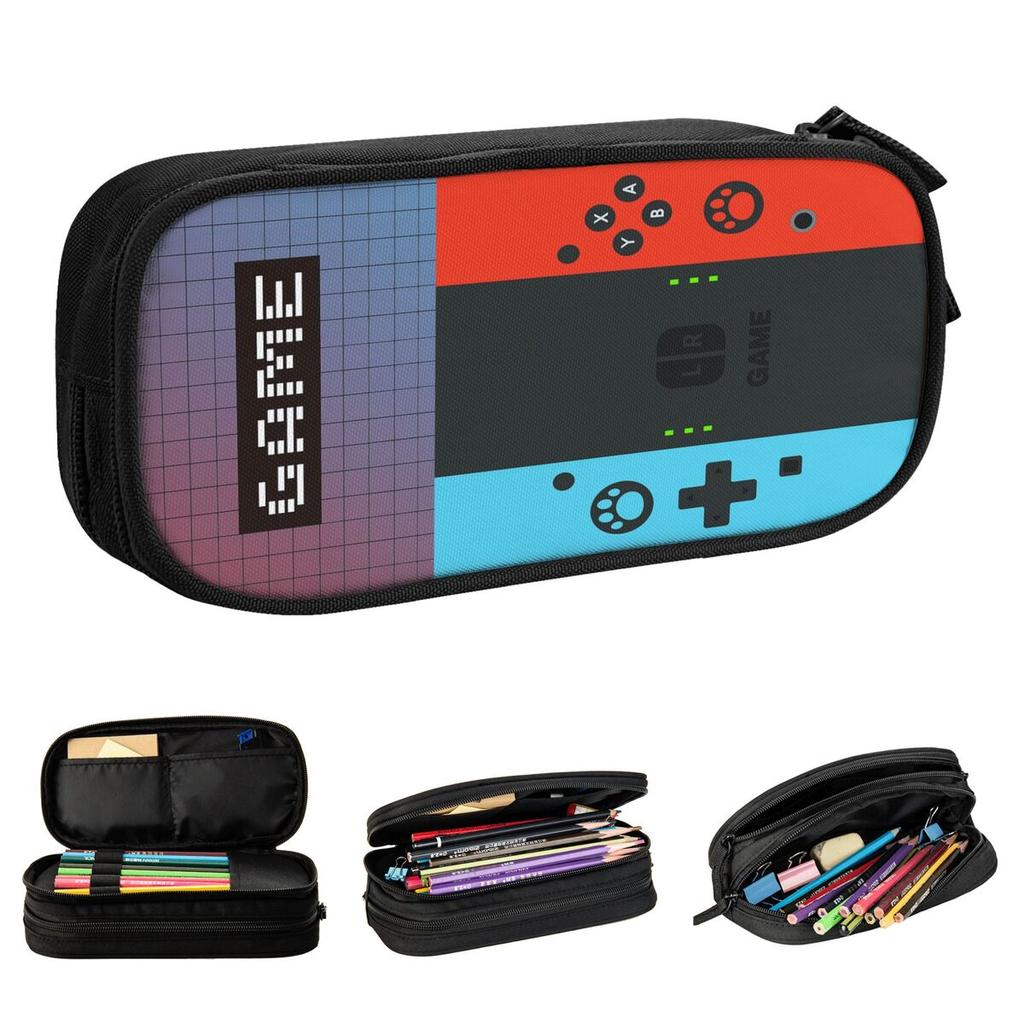 Video Game Gaming Controller Pencil Cases Pencilcases Pen Holder for Student Big Capacity Bags School Supplies Gifts Stationery