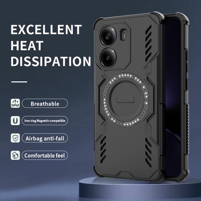 Чехол для Xiaomi Poco X7 Pro 5G Магнитная броня Задняя крышка для Poko Poxo Pocco Little X 7 Pro X7Pro Защита камеры Coque