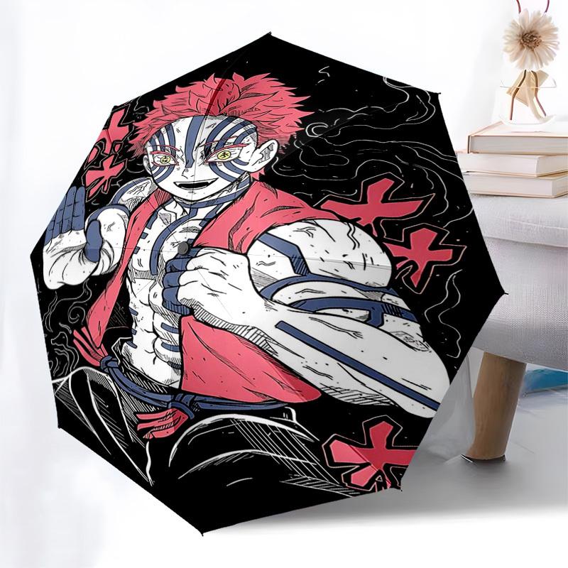 1pc Anime Character Umbrella Automatic Opening & Closing, Portable 3-Fold Design with 8-Bone Iron Frame Perfect for Outdoor Use, Festive Gifts, Travel