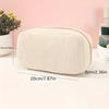 Corduroy Pencil Case Large Capacity Pencil Cases Stationery Solid Color Kawaii School Supplies Pencil Pouch