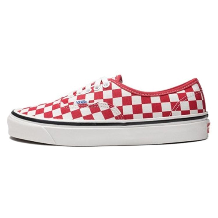 Vans Authentic Anaheim Checkerboard Low Top Skate Shoes Unisex Sneakers Red VN0A38ENVL1