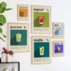 Cocktail Mojito Prints Bloody Mary Metropolis Gin Negroni Mai Tai Wall Art Canvas Painting Retro Poster Gift Kitchen Decoration