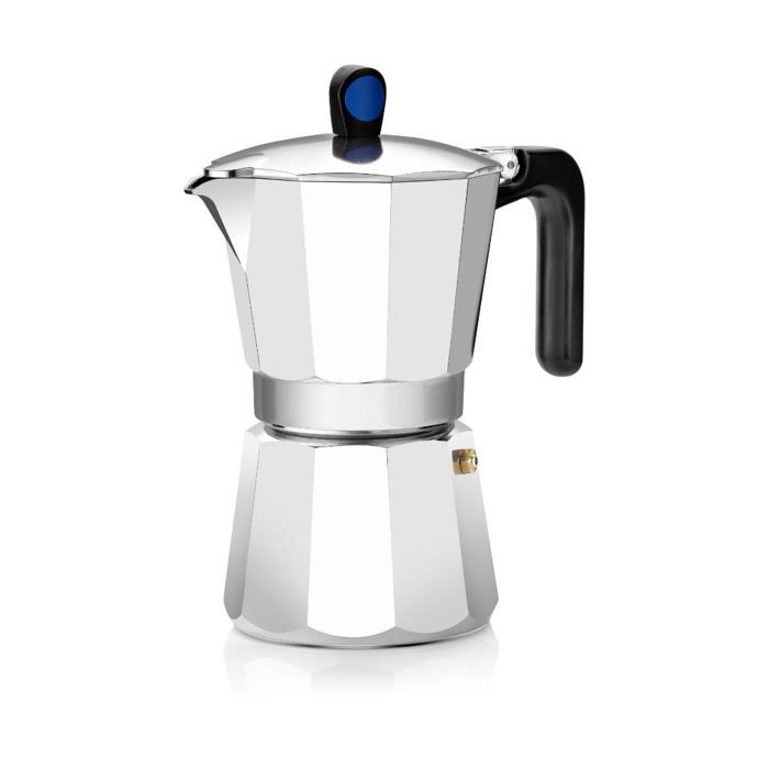 Cafetière Italienne - Monix - 23352 - Aluminium - 9 Tasses - Non compatible lave-vaisselle