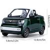 Масштаб 1/24 WuLing MINI EV, имитация украшения автомобиля, литой грузовик из сплава, статическое электричество может открыть дверь, игрушечный автомобиль, подарок для взрослых для любителей коллекции
