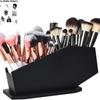 Gothic Wall-Mounted Coffin Makeup Organizer & Brush Holder Decor.