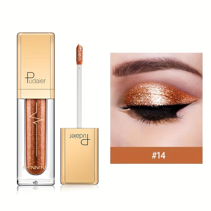 Make Up Liquid Eyeshadow Waterproof Glitter Pigments Purple Gold Metalic Women Beauty Gel Eye Shadow Cream 18 Colors Makeup Shimmer Shadow