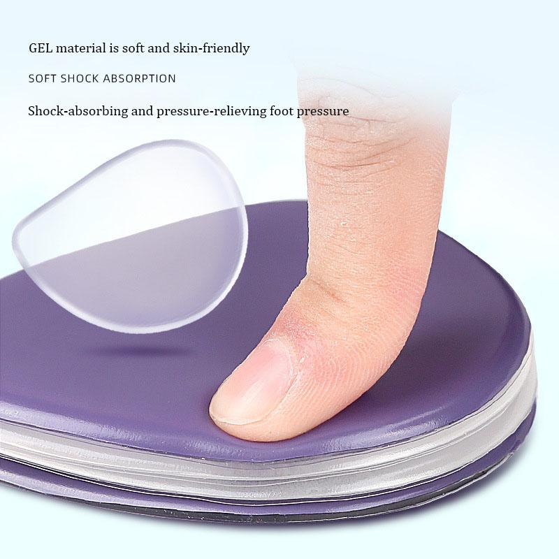Women Silicone Gel Forefoot Pad Shoe Pads for Plantar Fasciitis Relief Shock Absorption Foot Care Insoles Sandals Protectors