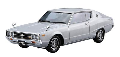 Aoshima Bunka Kyozaisha The Model Car Series Nissan GC111 Skyline 1976 Пластиковая модель 1/24 № 51 HT2000GTX-E S