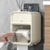 Toilet Paper Holder Multi-functional Wall-mounted Waterproof Punch-free Strong Bearing Capacity Shelf