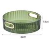 Transparent 360° Rotating Storage Tray Round Fruit Plate Desktop Small Items Jewelry Display Plate Turntable Organizer