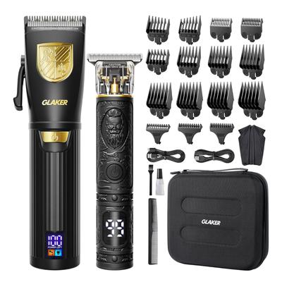 Электрические машинки для стрижки волос GLAKER для мужчин, аккумуляторные машинки для стрижки волос и комплект триммера для парикмахерских, мужские