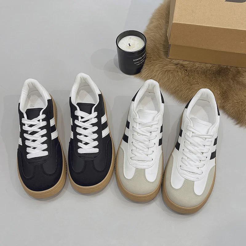 Женские универсальные повседневные классические кроссовки Dexun Versatile Flat White 2024 года выпуска