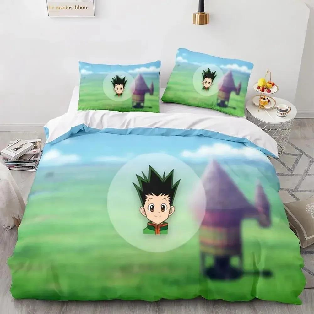 HUNTER×HUNTER Комплект постельного белья Single Twin Full Queen King Size Комплект постельного белья Aldult Kid Bedroom Duvetcover Sets bed furniture set bedroom