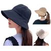 Уличная женская рыбацкая шляпа, складная с большими полями, регулируемая застежка-лента, защита от солнца, защита от ультрафиолета, пляжная кепка, садовая дорожная шляпа