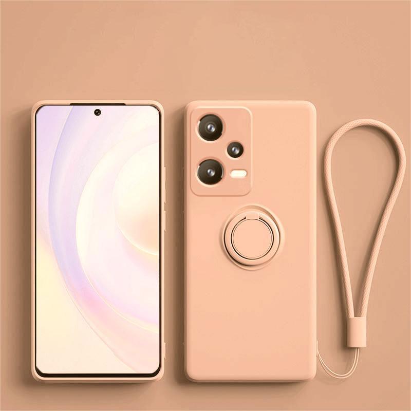 Силиконовый чехол-ремешок для Xiaomi Redmi Note 12 13 11 10 Pro Plus 12S 8 8T 11S 9A 9i 9C 10C 12C противоударный чехол-держатель с кольцом