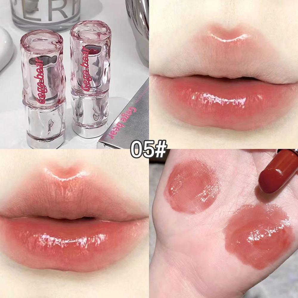 Gegebear Light and Translucent, Watery Lipstick, Mirror Moisturizing,  Korean Lip Gloss, Cross-border Beauty