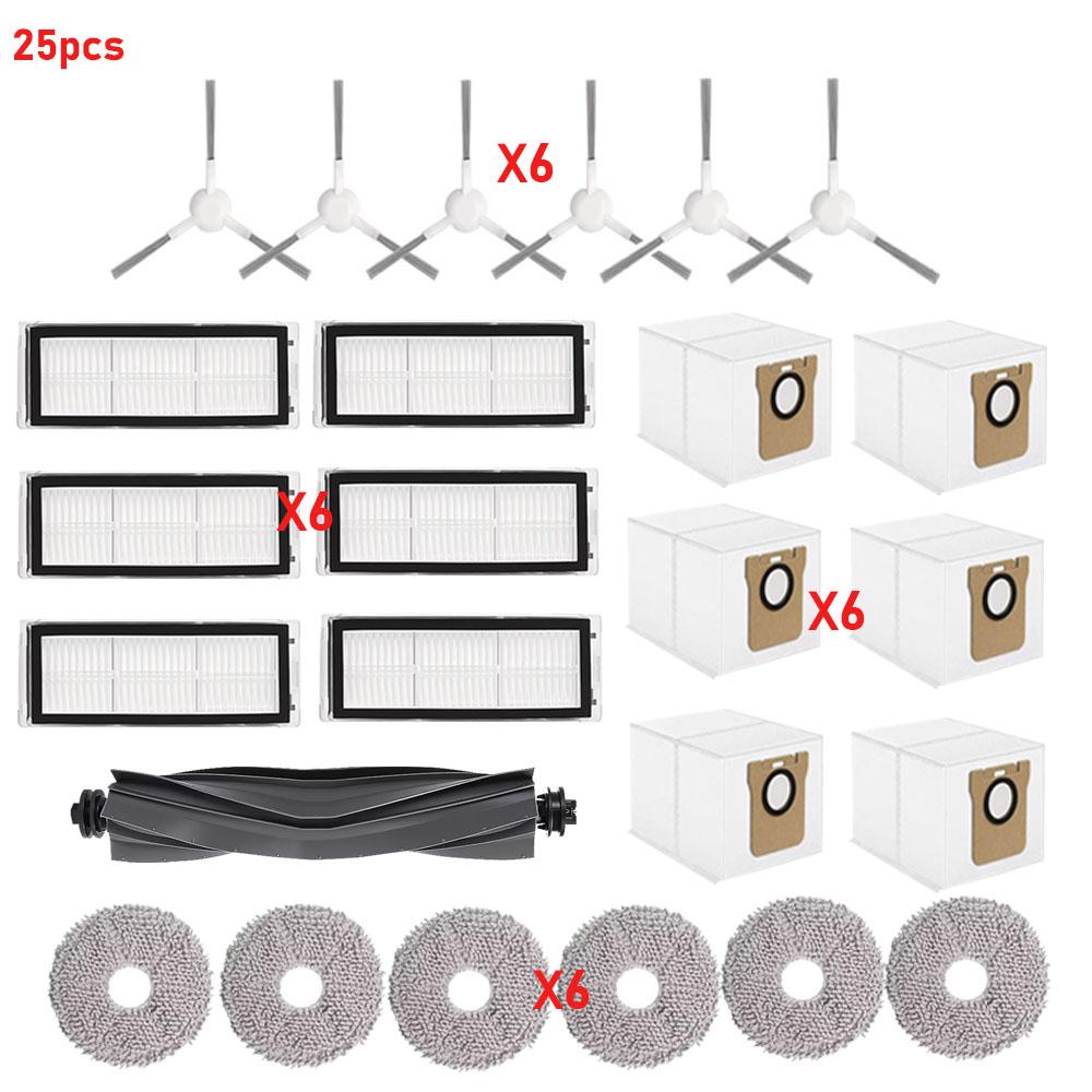 Compatible Mop Pads Dust Bags Filters Side Brushes for Dreame L11 Ultra L11 Ultra X11 Pro Robot Vacuum Cleaner Accessories Kit