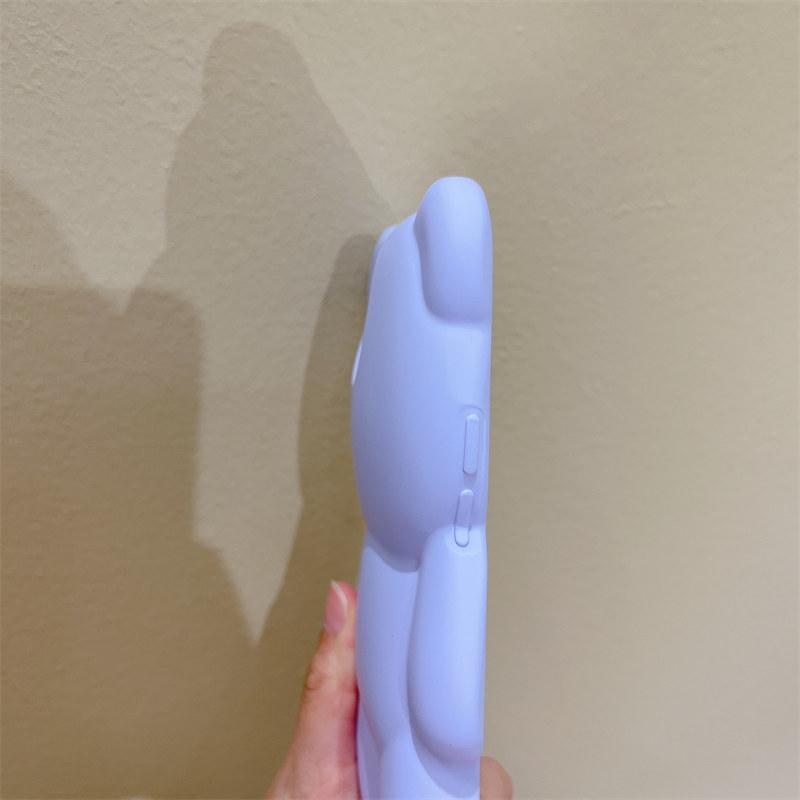 Противоударный чехол для телефона Ins с мультяшным 3d медведем для Iphone 13 11 12 Pro Max Xs Max Xr X Xs, силиконовая защита линз, мягкая задняя крышка