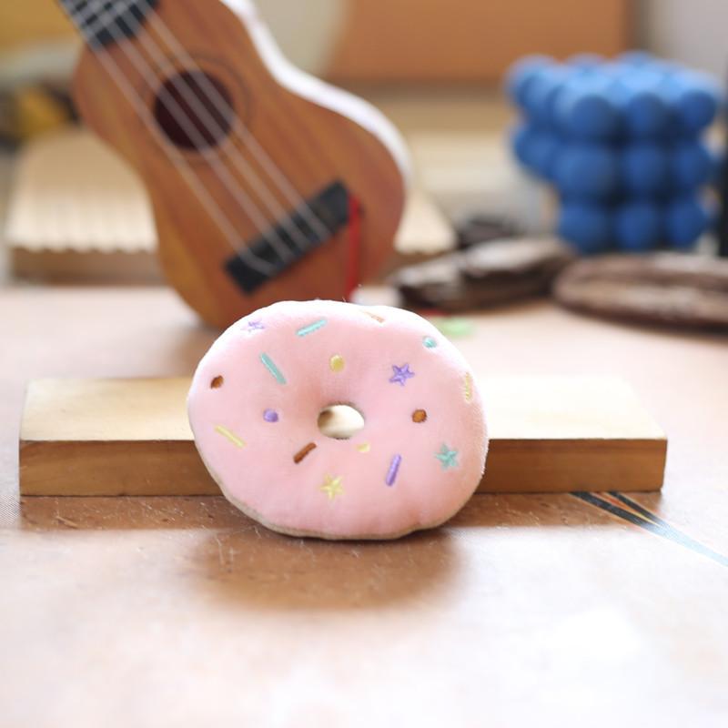 Cute Donut Pendant Plush Toy Doll Small Bag Hanging Decoration Keychain Doll Doll
