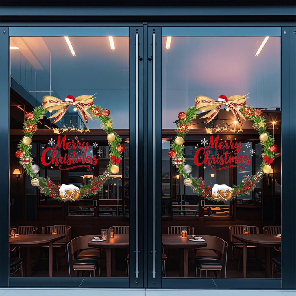 Christmas Balls, Bells, Flower Garlands, Window Stickers, Home Wall Stickers