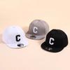 Детская кепка-snapback с вышивкой буквы, плоский козырек, бейсболка для детей, мальчиков, девочек, однотонная, летние солнцезащитные шляпы