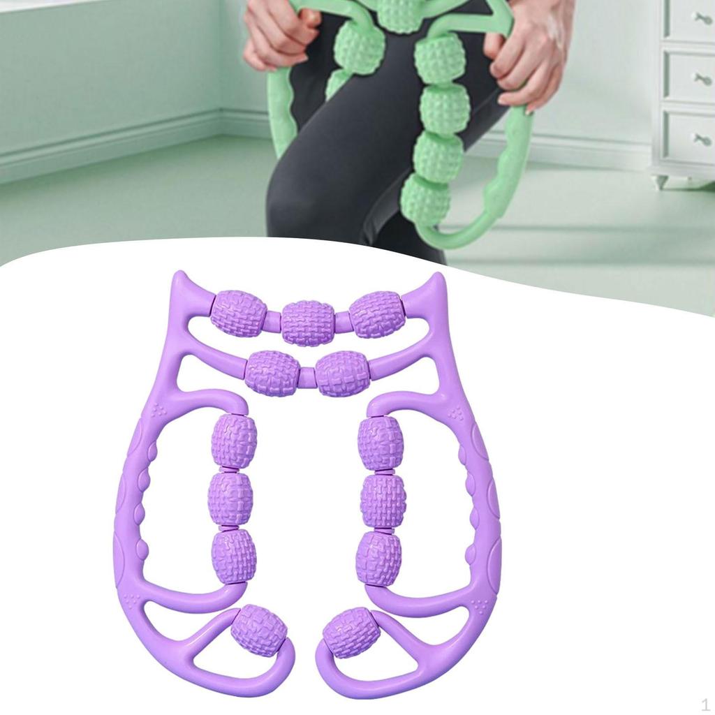 Круглый зажим для ног, Массажный инструмент, 13 колес, Портативный, Ручной ролик для мышц для упражнений