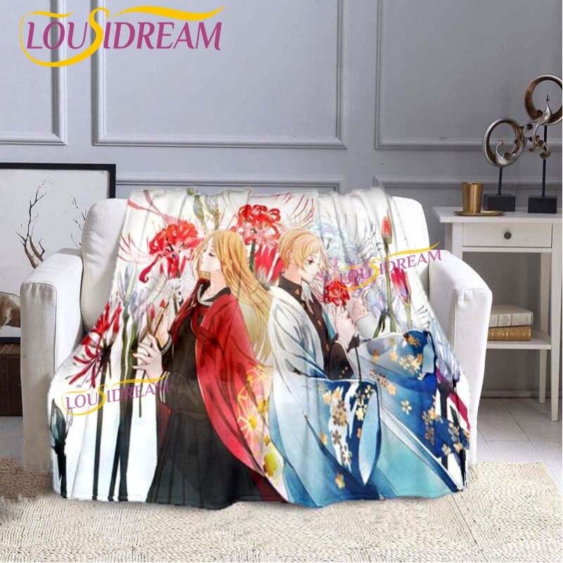Классическое одеяло с героями мультфильмов Natsume Friends Account, премиальное фланелевое теплое мягкое плюшевое одеяло для дивана-кровати