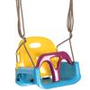 3 in 1 Detachable Kids Swing Seat with Seatbelt. Adjustable Rope for Indoor. Outdoor. Light Blue