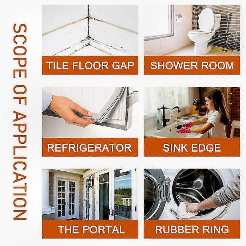 3Pcs Mold Remover Gel for Home, Wall, Tile & Glass - Effective Mildew & Magic Stain Cleaner, Bathroom & Kitchen Cleaning Gel