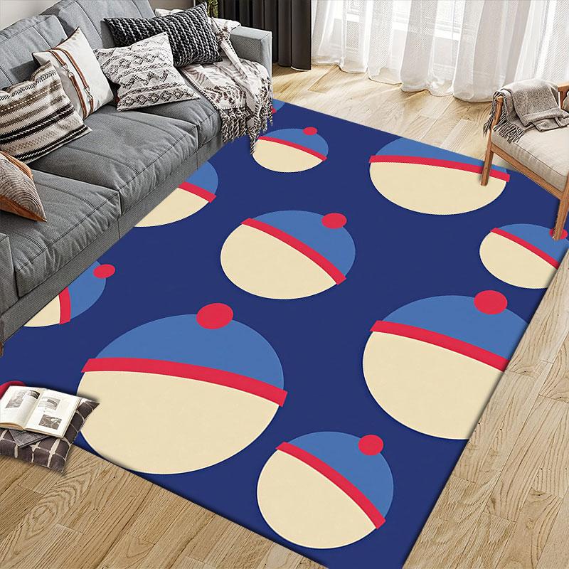 Stan South Park Flannel Printed Carpet, Home Sofa Decoration for Living Room & Bedroom, Non‑Slip Play Flannel Floor Mat for Game Room