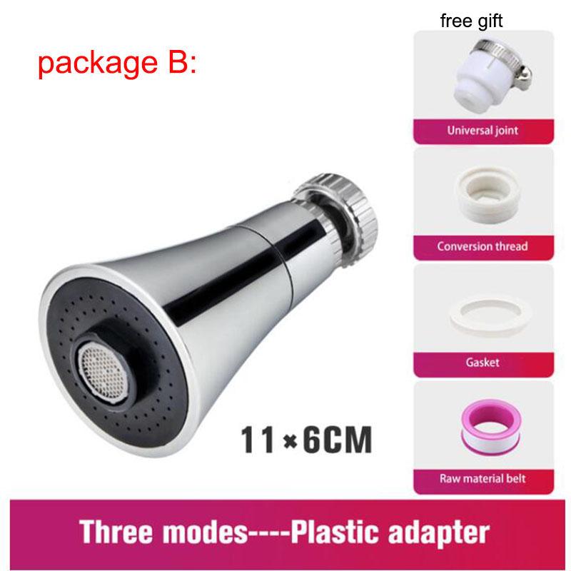 Universal Kitchen Water Nozzle Adapter Faucet Adjustable Pressure 360 Water Hose Rotating Water Tap Head Water Saving Shower B4