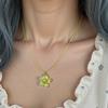 Светящиеся Яйца Цветы Шарм Ожерелье Дизайн Меняющий Цвет Художественное Дофаминовое Ювелирное Украшение