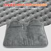 EU Electric Foot Warmer Pad - Detachable Heating Mat with Adjustable Warmth & Auto Power-Off for Home Office Use