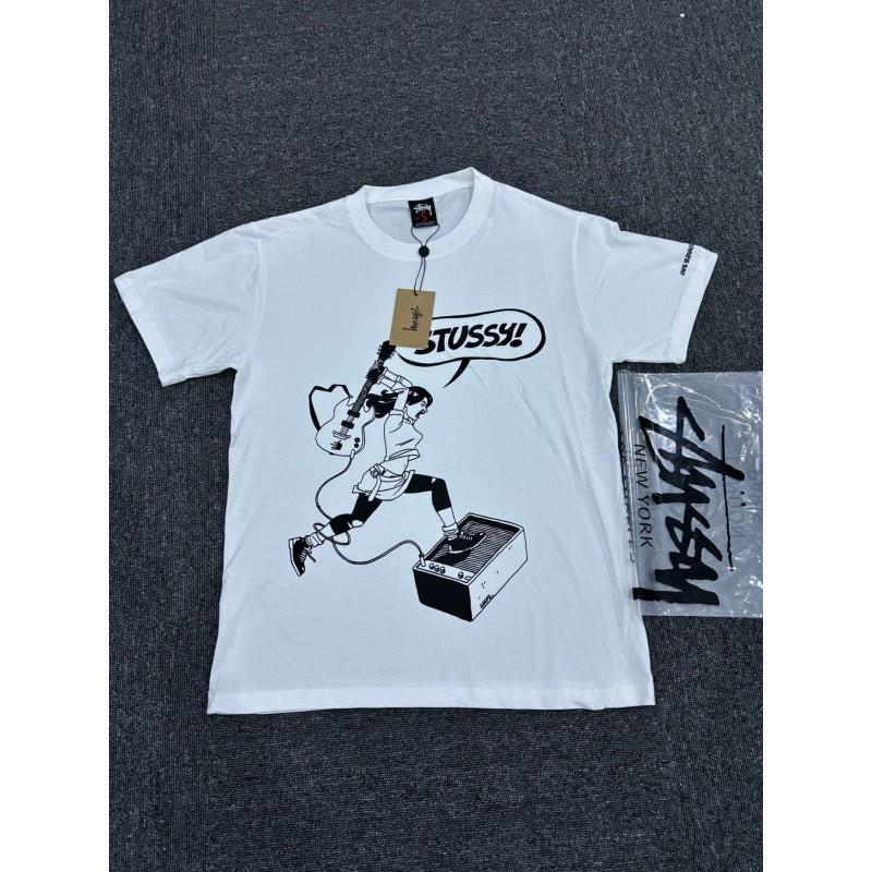 Mens Loose Fit Cotton Short Sleeve T-Shirt Heavyweight 230g Printed Tee Casual Wear