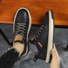 Мужские кроссовки, модная кожаная повседневная обувь, спортивная обувь для бега на открытом воздухе, обувь для скейтбординга, противоскользящая одежда, мужские повседневные ботинки на плоской подошве