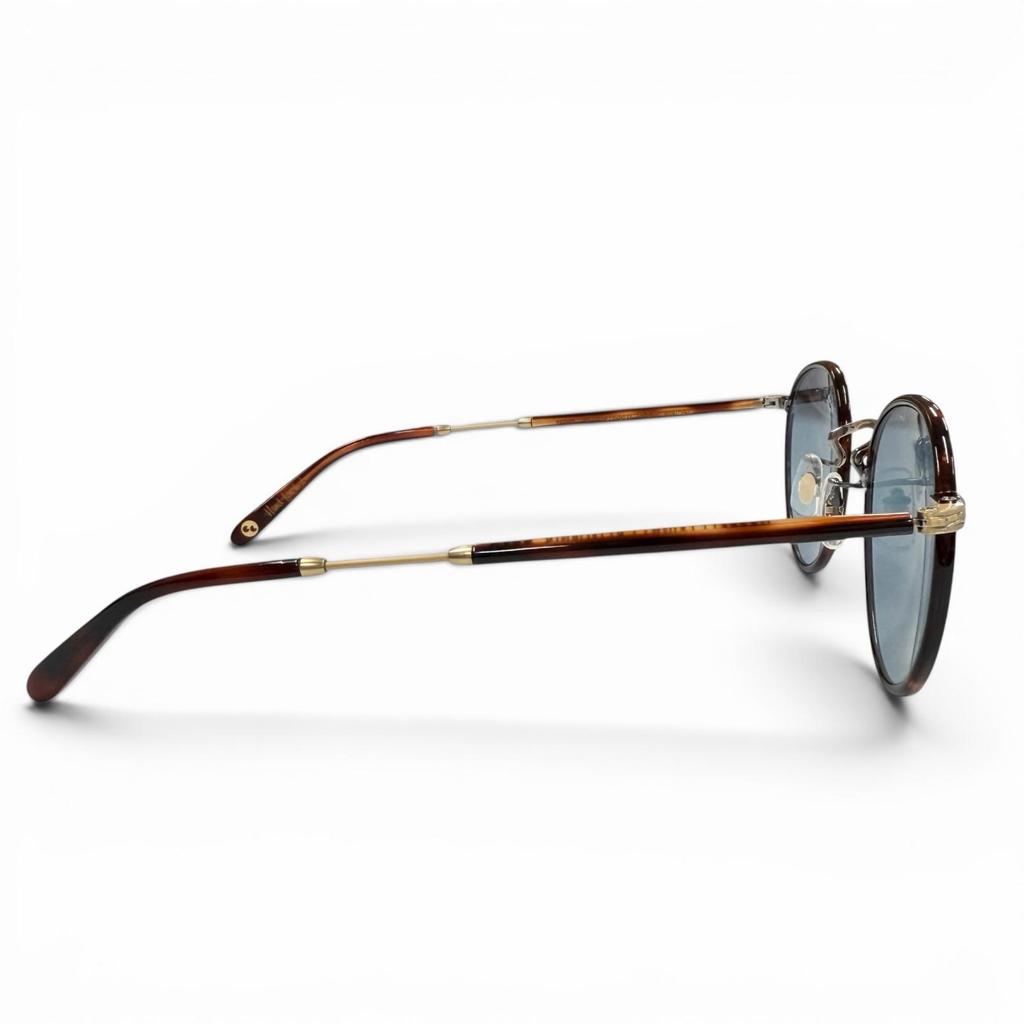 Great GARRETT LEIGHT sunglasses Wilson Tortoiseshell Pattern Clear brown mens Used