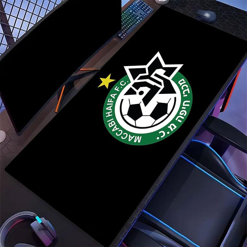 Maccabi Haifa Art Mouse Pad, Large Gaming Desk Mat, Non-slip XXL Mousepad for Laptop & Tablet, Mini PC Playmat with Stitched Edges