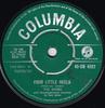 7inch Record AVONS - Four Little Heels 45DB4522 Columbia 1960 UK Rock Used