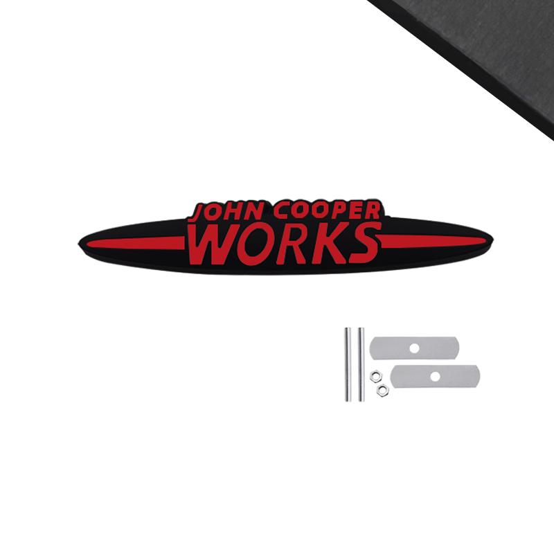 Черный Значок JCW Стайлинг Автомобиля 3D Наклейка Металлическая Наклейка-Значок На Переднюю Решетку Капота Для MINI Cooper S R55 R56 F54 F56 F55 F60 Декор Кузова