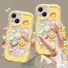 Cute Bread Doll Bracelet Suitable for Apple 16 Transparent Mobile Phone Case Iphone15PRO Silicone Anti-fall 14/13