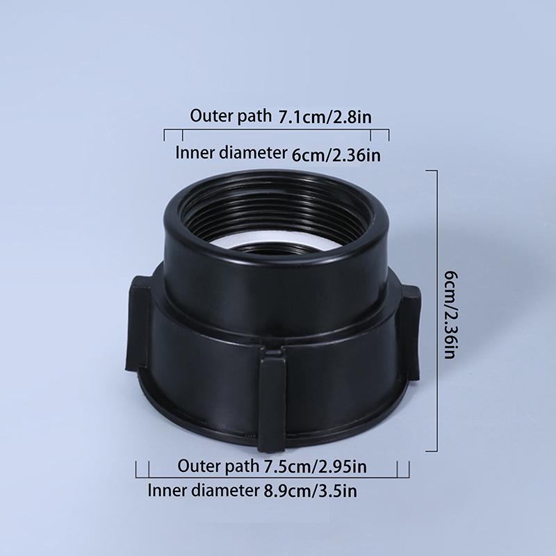 1 шт. Адаптер для бака IBC 75 мм на 60 мм Фитинги с крупной резьбой Садовый соединитель для резервуара для воды