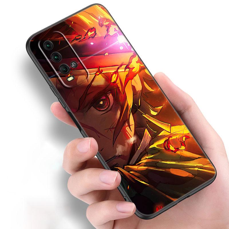 Чехол для телефона «Аниме Demon Slayer Kamado Tanjirou» для Xiaomi Redmi Note 11 10 9 8 T Pro 10S 5G 9A 9C 9S, мягкий черный чехол из ТПУ