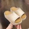 Fashion Summer Beach Thick Sole Eva Slippers Women Thick Platform Indoor Home Slides Woman Lightweight Non Slip Bathroom Flip Flops 2025